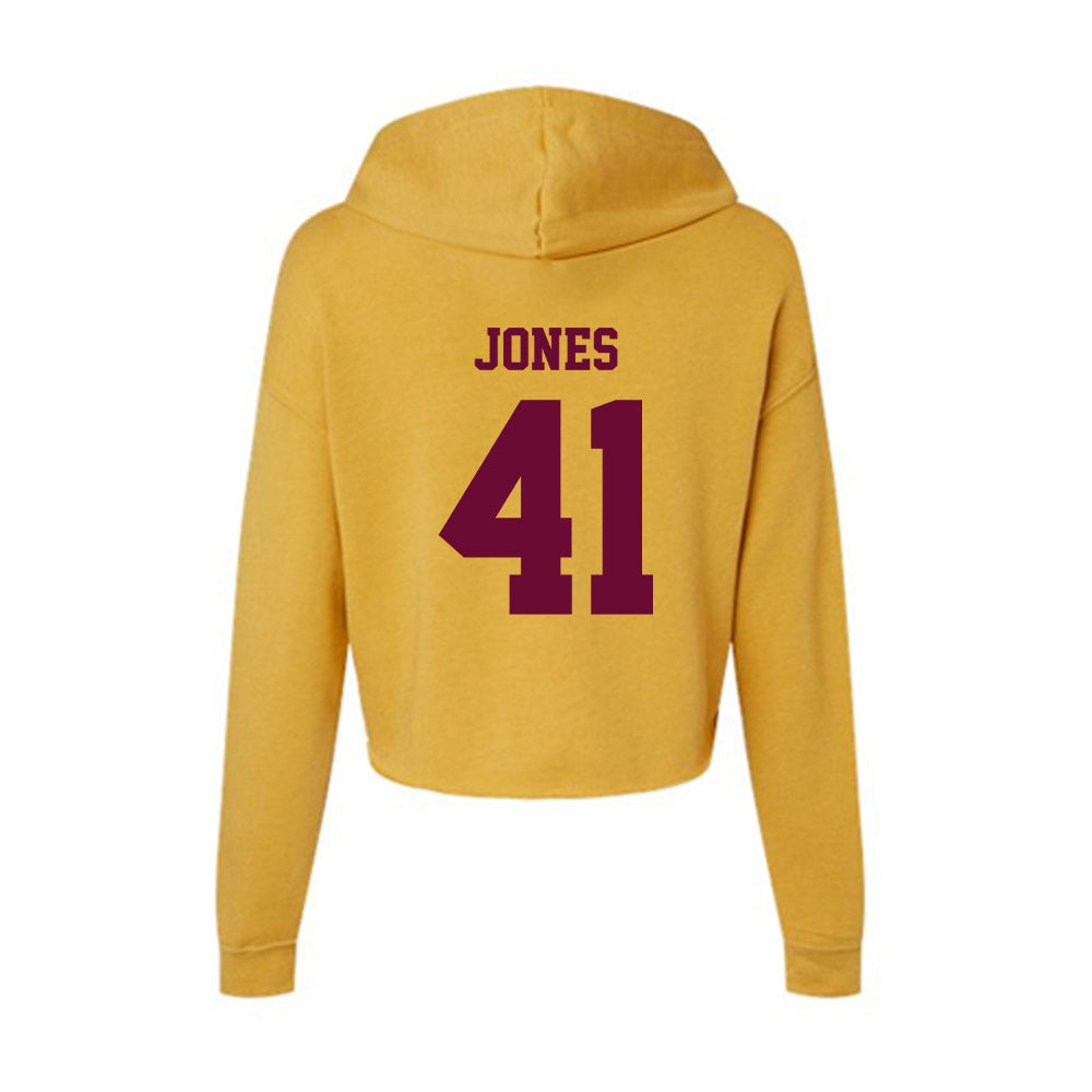 Central Michigan - NCAA Football : Keyton Jones - Women's Crop Fleece Hoodie-1