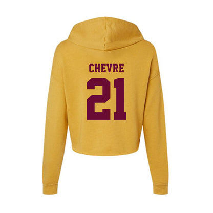 Central Michigan - NCAA Women's Basketball : Zareia Chevre - Women's Crop Fleece Hoodie-1