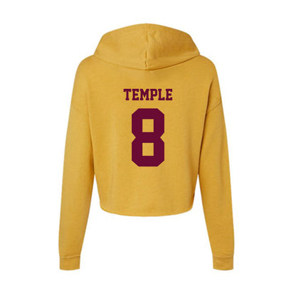 Central Michigan - NCAA Football : DeCorion Temple - Women's Crop Fleece Hoodie-1