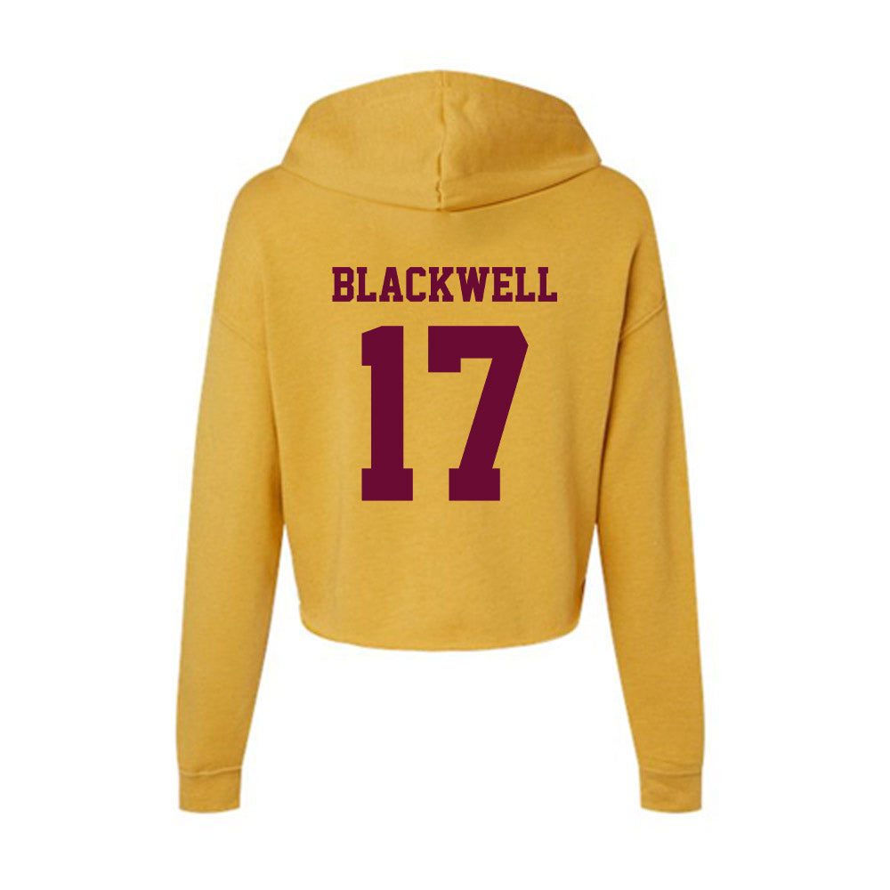 Central Michigan - NCAA Football : Maddix Blackwell - Women's Crop Fleece Hoodie-1