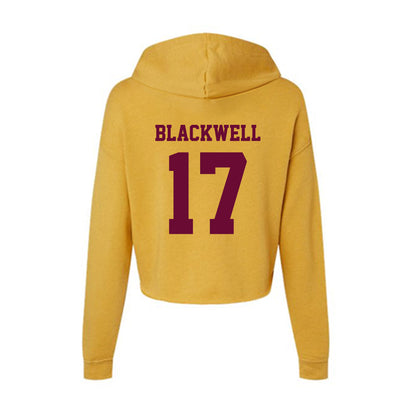 Central Michigan - NCAA Football : Maddix Blackwell - Women's Crop Fleece Hoodie-1