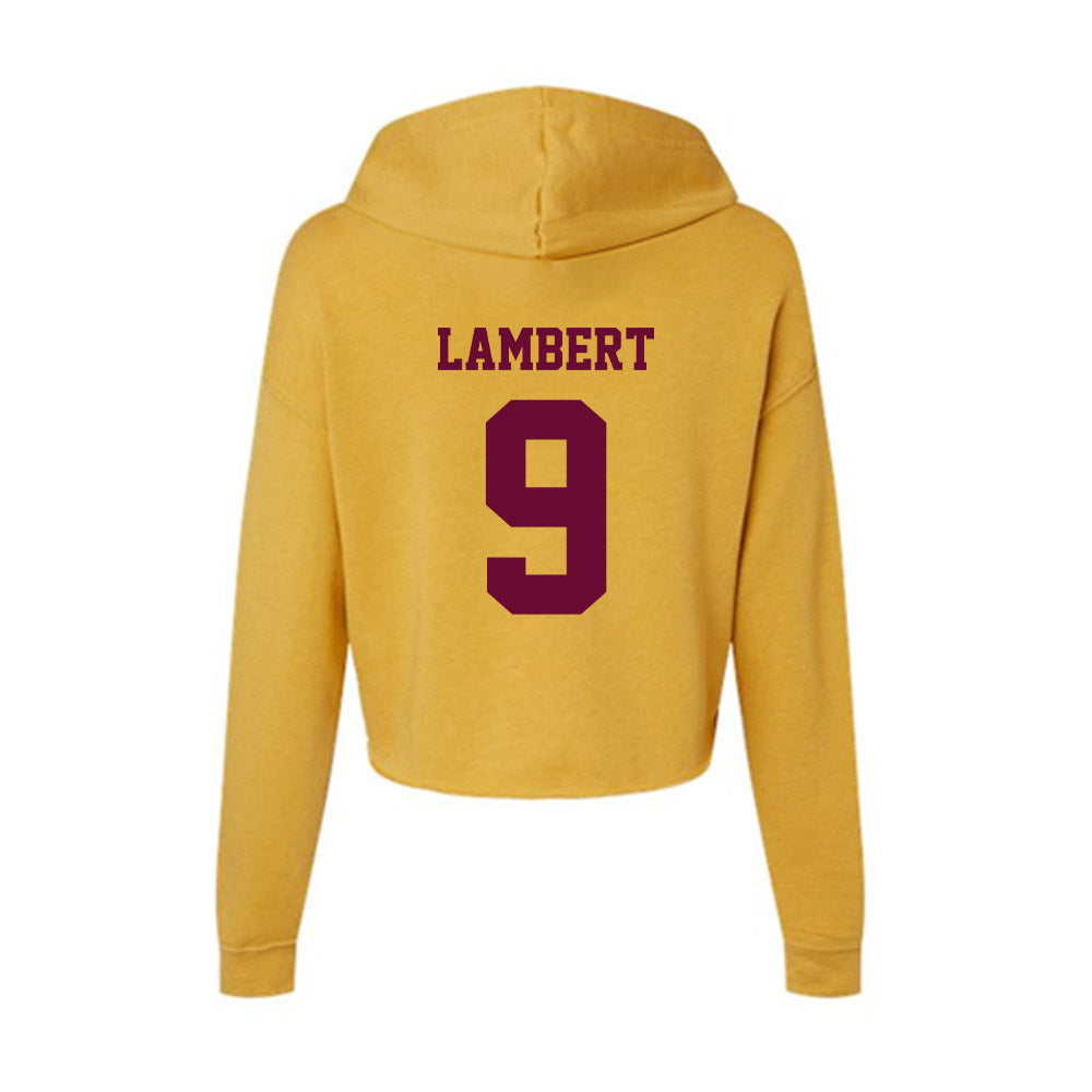 Central Michigan - NCAA Softball : Charlie Lambert - Women's Crop Fleece Hoodie-1