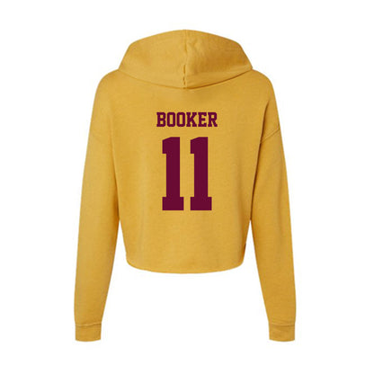 Central Michigan - NCAA Football : Josiah Booker - Women's Crop Fleece Hoodie-1