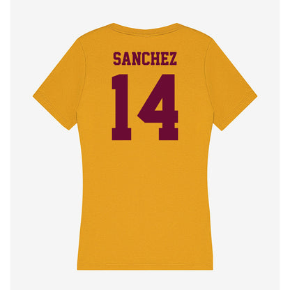Central Michigan - NCAA Football : Fernando Sanchez - Women's V-Neck T-Shirt-1