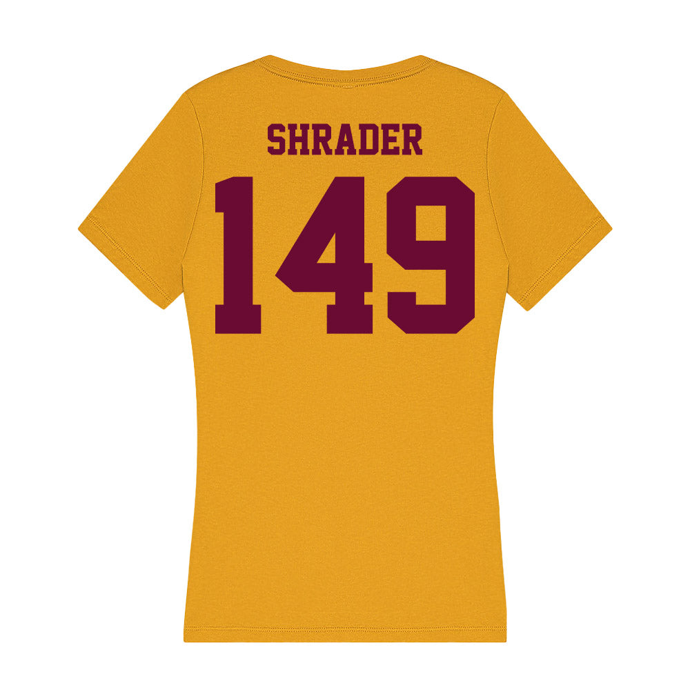 Central Michigan - NCAA Wrestling : Mason Shrader - Women's V-Neck T-Shirt-1