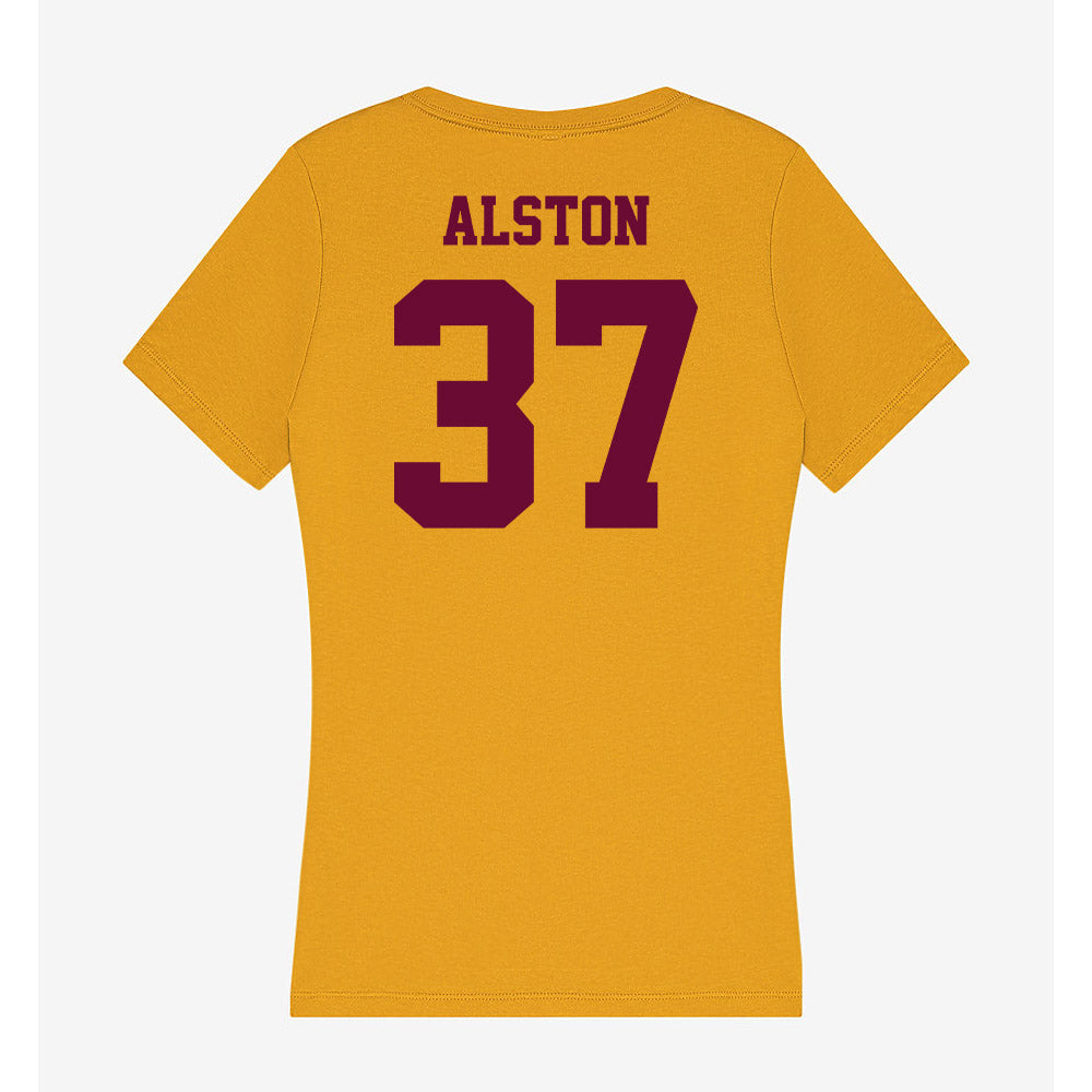 Central Michigan - NCAA Football : Jeremiah Alston - Women's V-Neck T-Shirt-1