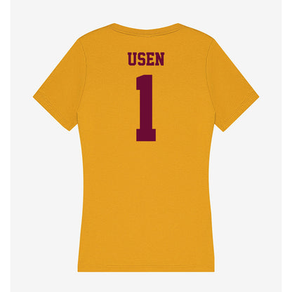 Central Michigan - NCAA Men's Basketball : Nsikan Usen - Women's V-Neck T-Shirt-1