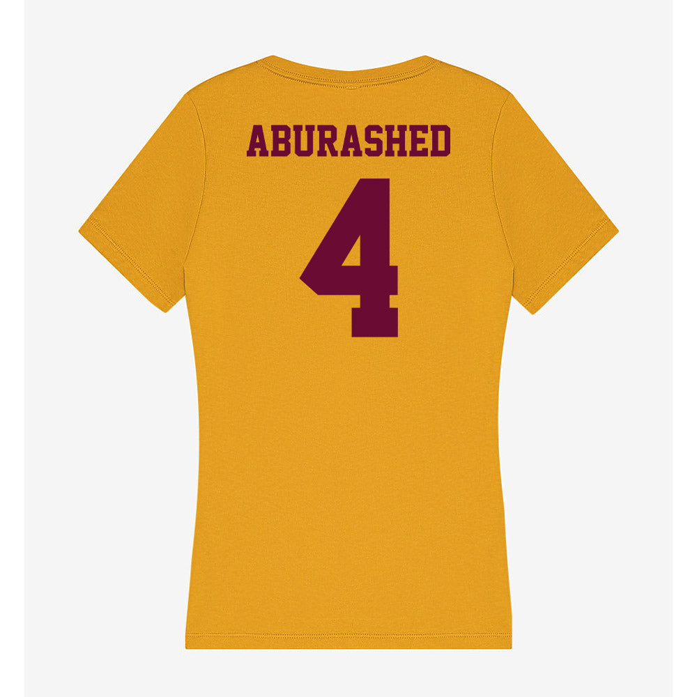 Central Michigan - NCAA Men's Basketball : Kareem Aburashed - Women's V-Neck T-Shirt-1