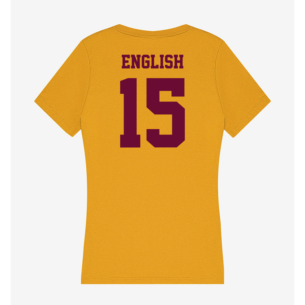 Central Michigan - NCAA Women's Lacrosse : Margaret English - Women's V-Neck T-Shirt-1