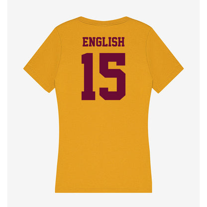 Central Michigan - NCAA Women's Lacrosse : Margaret English - Women's V-Neck T-Shirt-1