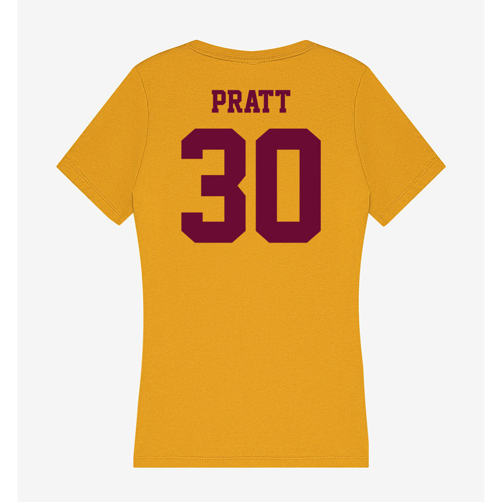 Central Michigan - NCAA Football : Ben Pratt - Women's V-Neck T-Shirt-1