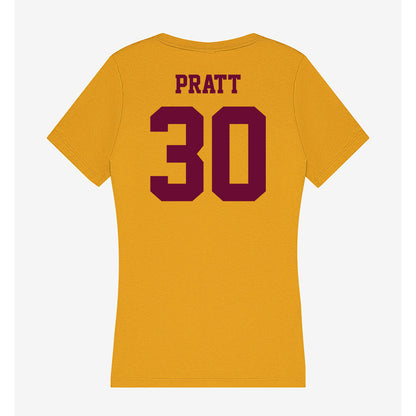Central Michigan - NCAA Football : Ben Pratt - Women's V-Neck T-Shirt-1
