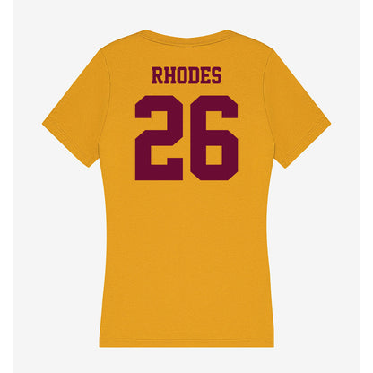 Central Michigan - NCAA Football : Cairo Rhodes - Women's V-Neck T-Shirt-1