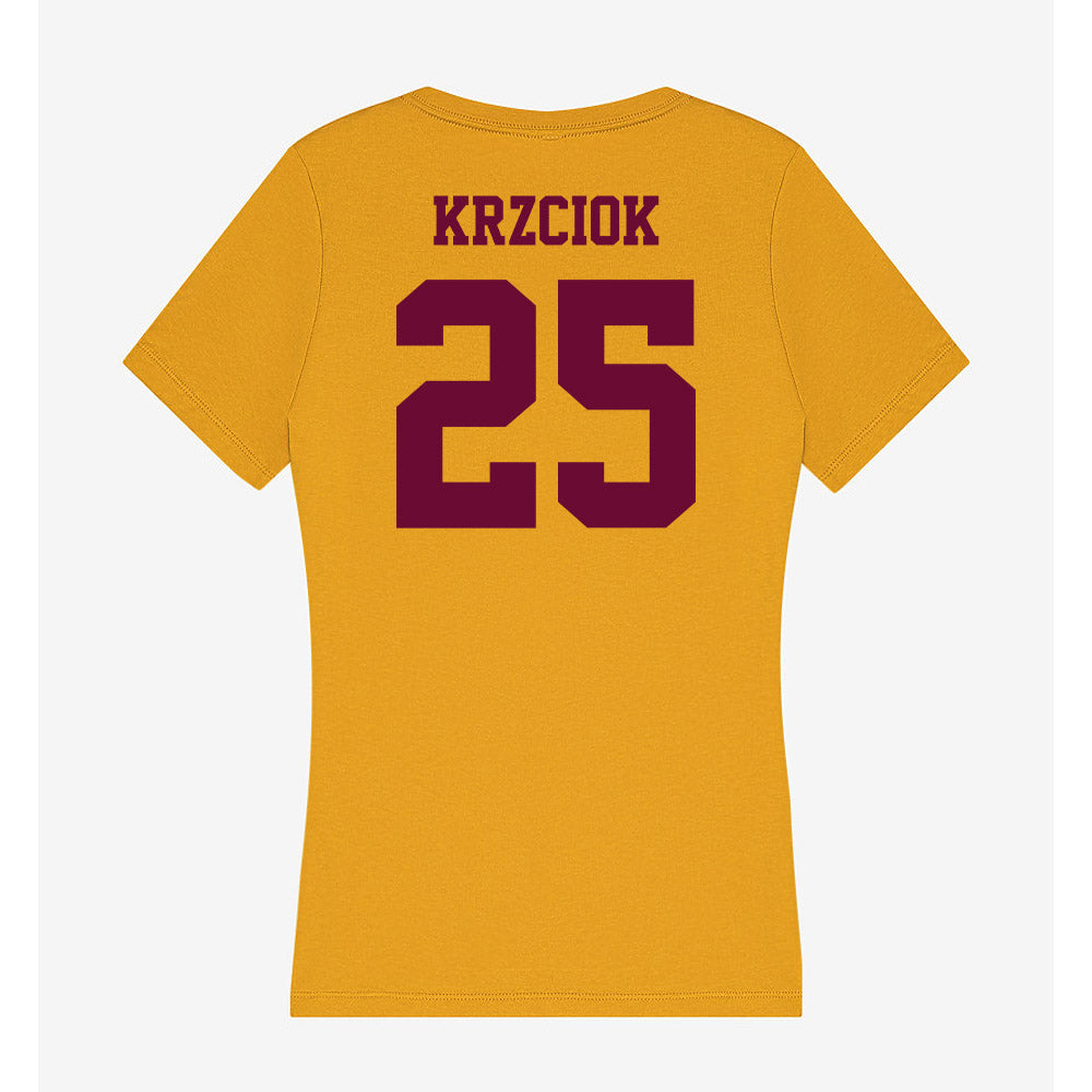 Central Michigan - NCAA Baseball : Brady Krzciok - Women's V-Neck T-Shirt-1