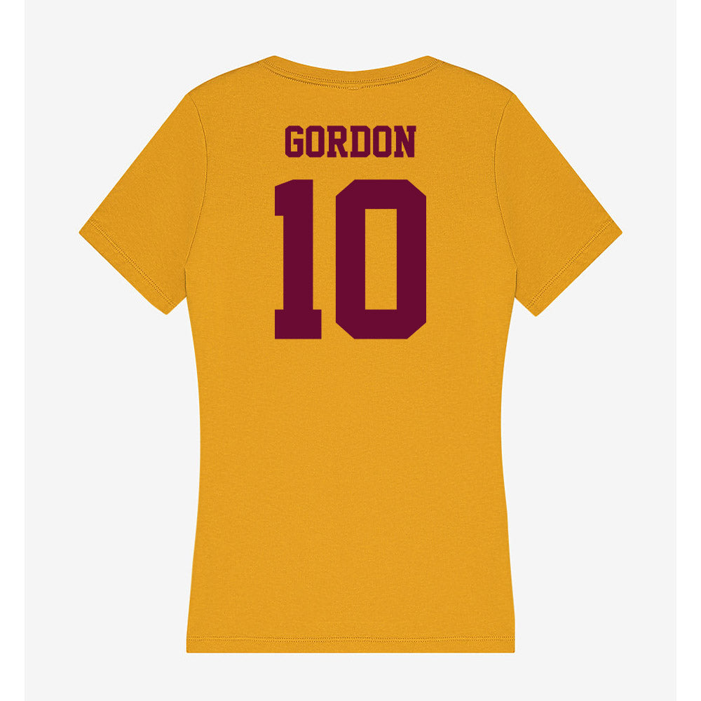 Central Michigan - NCAA Football : Elijah Gordon - Women's V-Neck T-Shirt-1