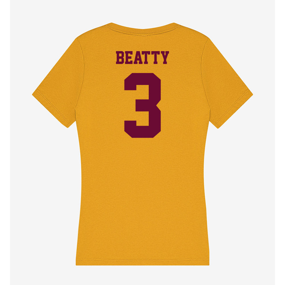 Central Michigan - NCAA Women's Volleyball : Molly Beatty - Women's V-Neck T-Shirt-1