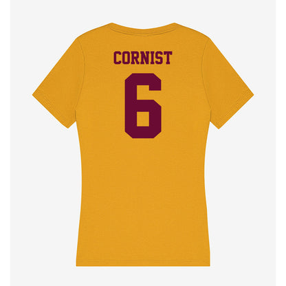 Central Michigan - NCAA Football : Trey Cornist - Women's V-Neck T-Shirt-1