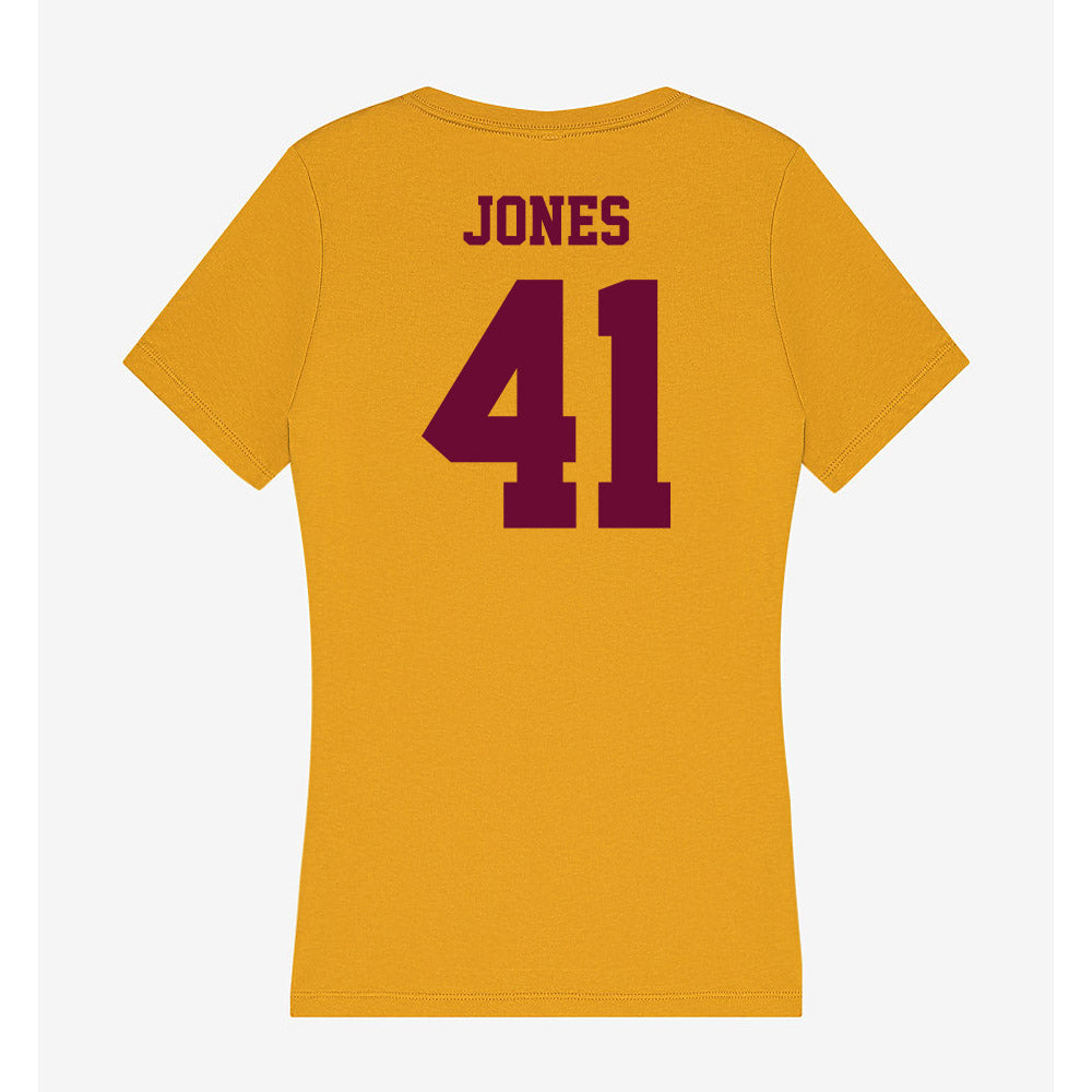 Central Michigan - NCAA Football : Keyton Jones - Women's V-Neck T-Shirt-1
