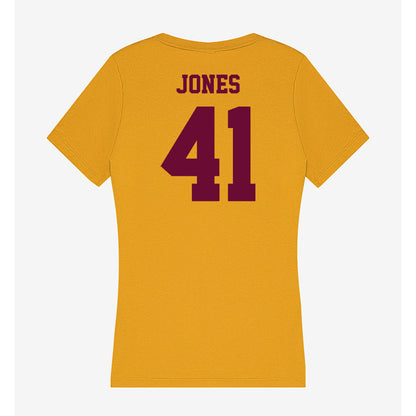 Central Michigan - NCAA Football : Keyton Jones - Women's V-Neck T-Shirt-1