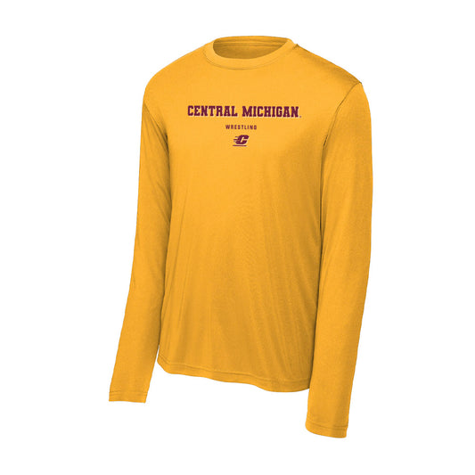 Central Michigan - NCAA Wrestling : Mason Shrader - Performance Long Sleeve T-Shirt