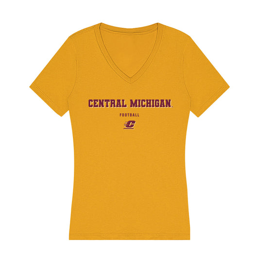 Central Michigan - NCAA Football : Jaree turner - Women's V-Neck T-Shirt-0