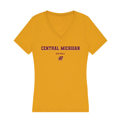 Central Michigan - NCAA Softball : Madison Wendel - Women's V-Neck T-Shirt-0