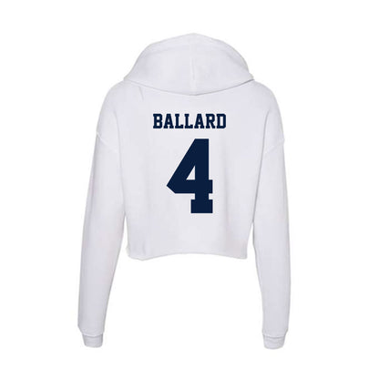 Northern Arizona - NCAA Women's Soccer : Zoe Ballard - Women's Crop Fleece Hoodie-1