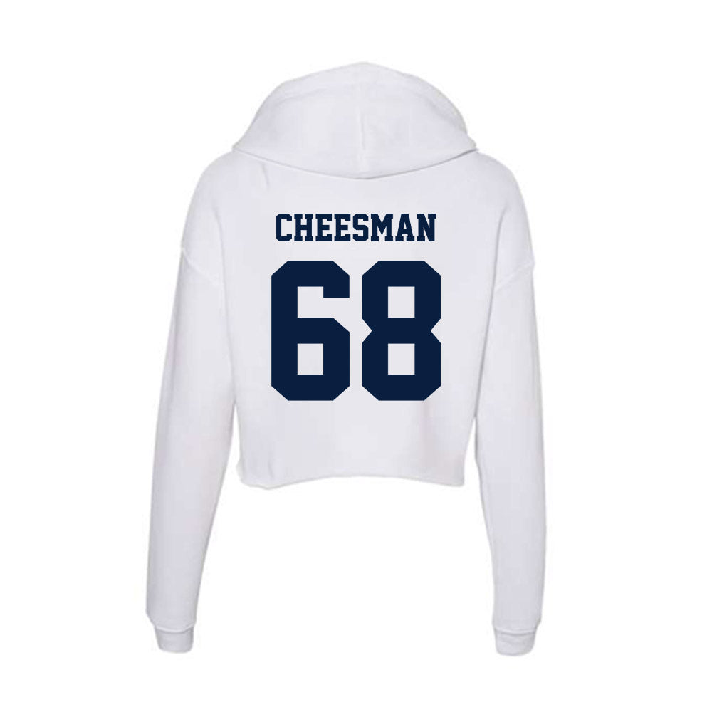 Northern Arizona - NCAA Football : Ryan Cheesman - Women's Crop Fleece Hoodie-1