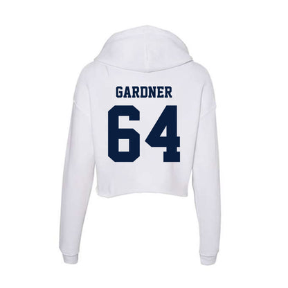 Northern Arizona - NCAA Football : Jace Gardner - Women's Crop Fleece Hoodie-1