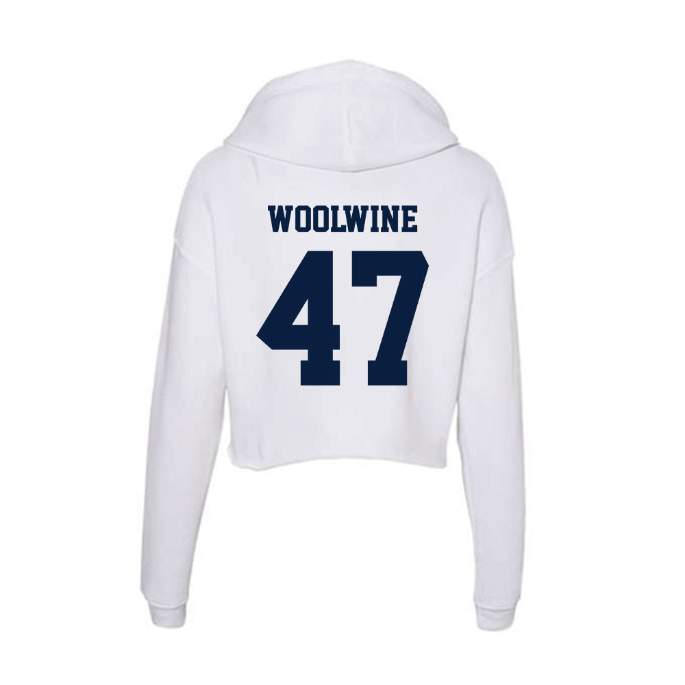 Northern Arizona - NCAA Football : Cayden Woolwine - Women's Crop Fleece Hoodie-1