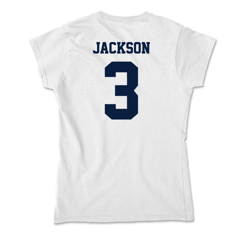 Northern Arizona - NCAA Men's Basketball : Jayden Jackson - Soft Style Women’s T-Shirt-1