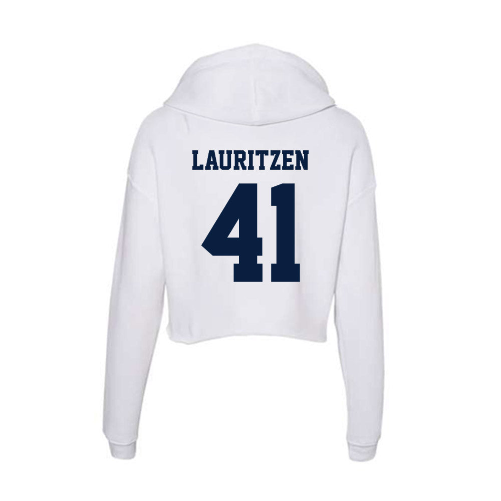 Northern Arizona - NCAA Football : Blake Lauritzen - Women's Crop Fleece Hoodie-1