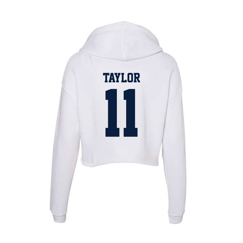 Northern Arizona - NCAA Women's Basketball : Audrey Taylor - Women's Crop Fleece Hoodie-1