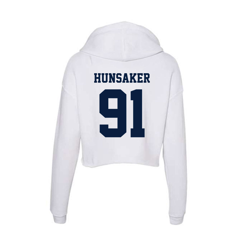 Northern Arizona - NCAA Football : Samuel Hunsaker - Women's Crop Fleece Hoodie-1