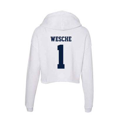 Northern Arizona - NCAA Men's Swimming & Diving : Margaret Wesche - Women's Crop Fleece Hoodie-1