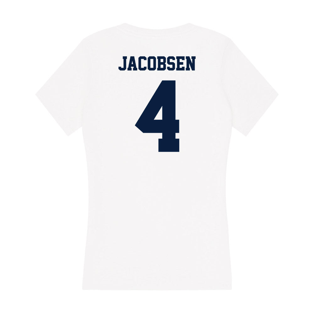 Northern Arizona - NCAA Women's Volleyball : Taylor Jacobsen - Women's V-Neck T-Shirt-1