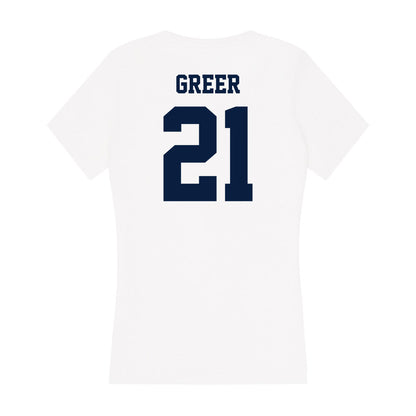 Northern Arizona - NCAA Football : Mikale Greer - Women's V-Neck T-Shirt-1