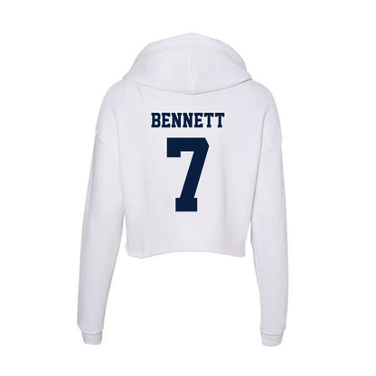 Northern Arizona - NCAA Women's Soccer : Emilie Bennett - Women's Crop Fleece Hoodie-1