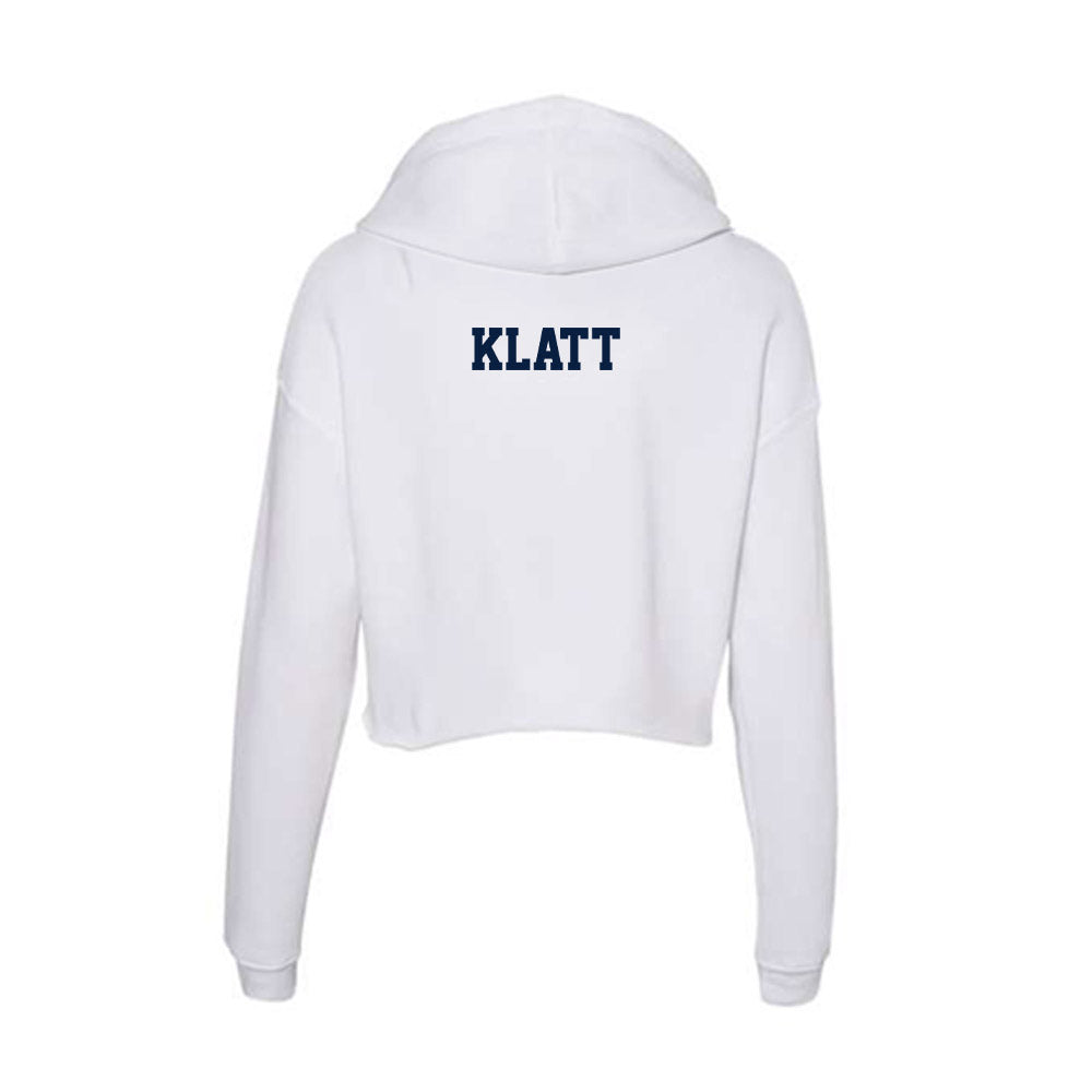 Northern Arizona - NCAA Women's Swimming & Diving : Katarina Klatt - Women's Crop Fleece Hoodie-1