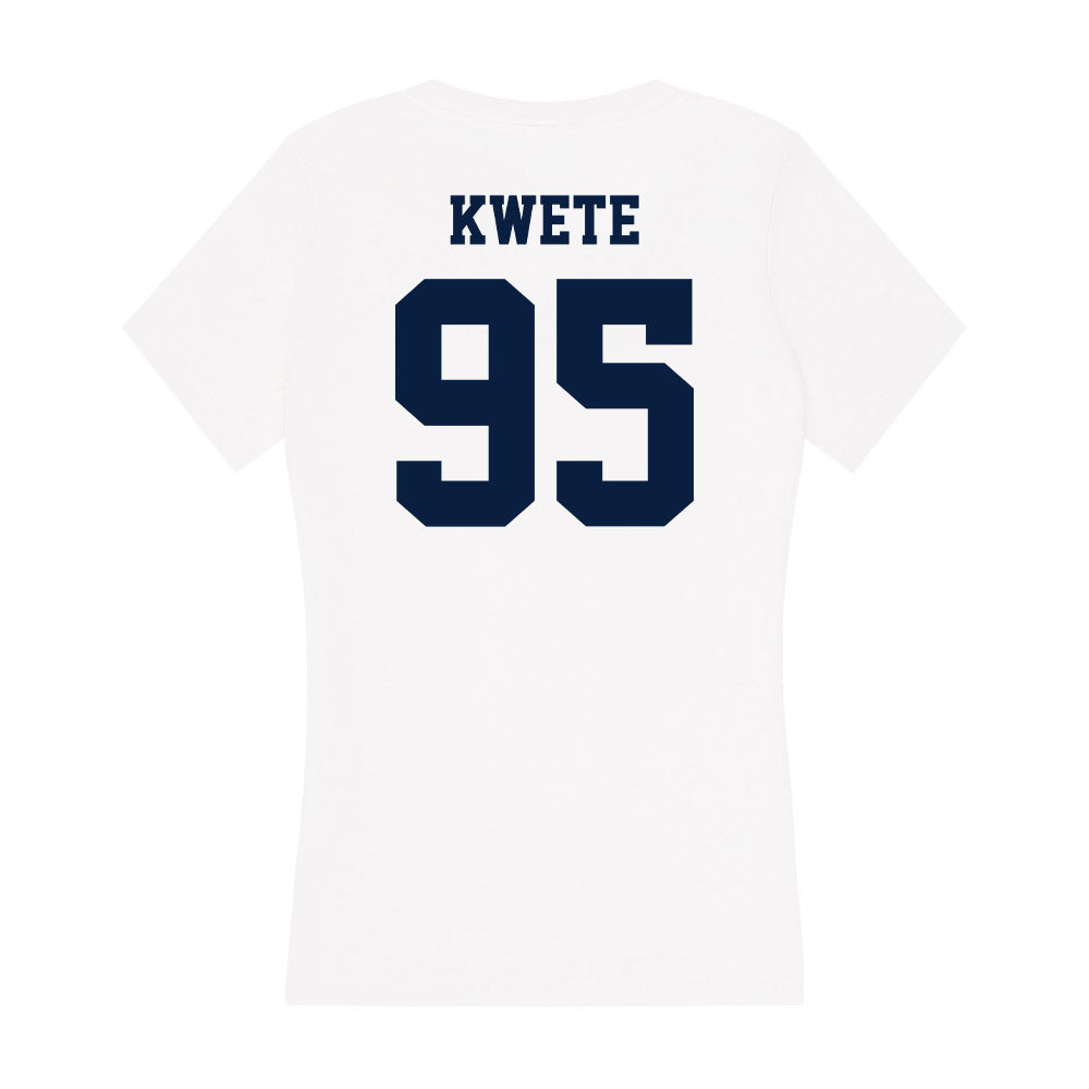 Northern Arizona - NCAA Football : Richard Kwete - Women's V-Neck T-Shirt-1