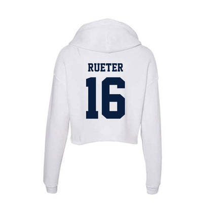 Northern Arizona - NCAA Women's Soccer : Kathryn Rueter - Women's Crop Fleece Hoodie-1