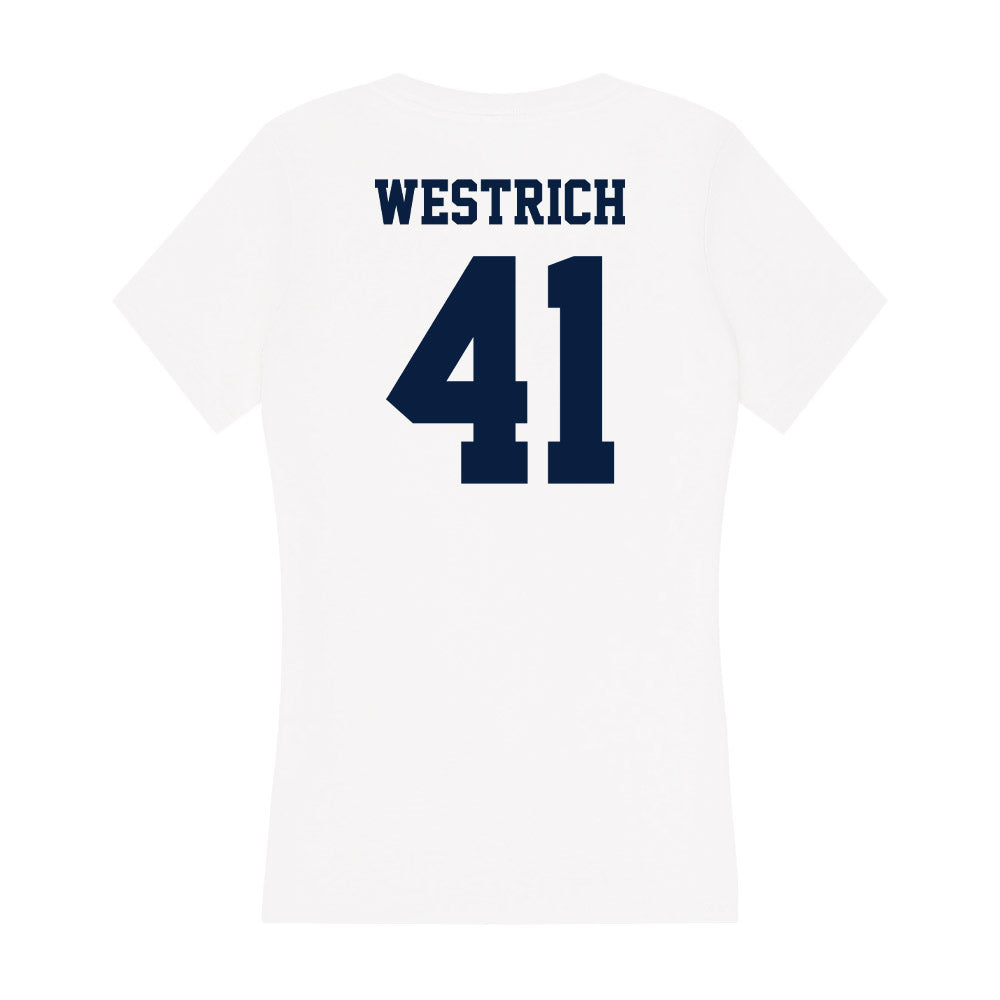 Northern Arizona - NCAA Football : Jordan Westrich - Women's V-Neck T-Shirt-1