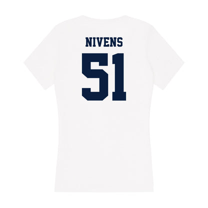 Northern Arizona - NCAA Football : Bobby Nivens - Women's V-Neck T-Shirt-1