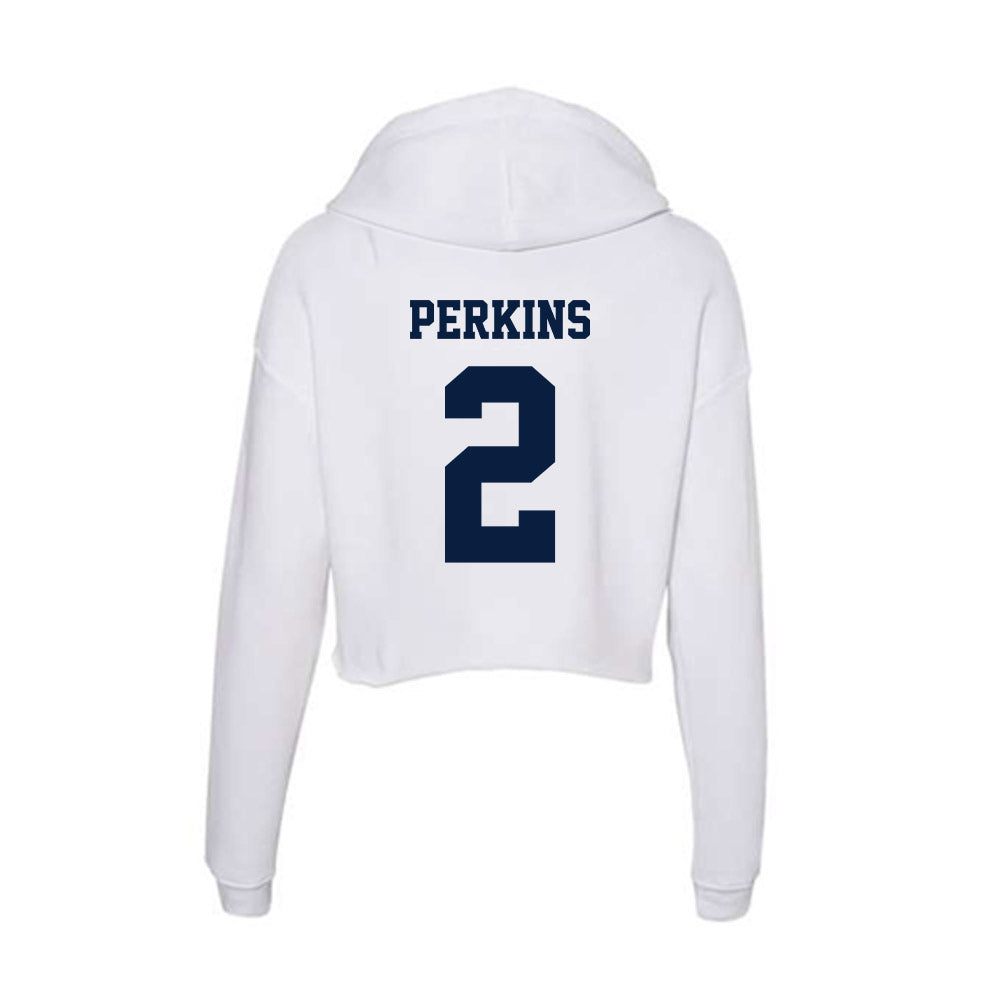 Northern Arizona - NCAA Women's Swimming & Diving : Cydnie Perkins - Women's Crop Fleece Hoodie-1