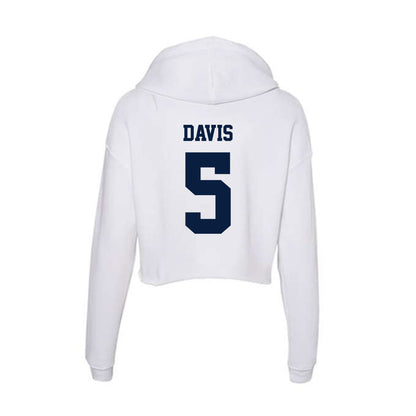 Northern Arizona - NCAA Women's Volleyball : Taryn Davis - Women's Crop Fleece Hoodie-1