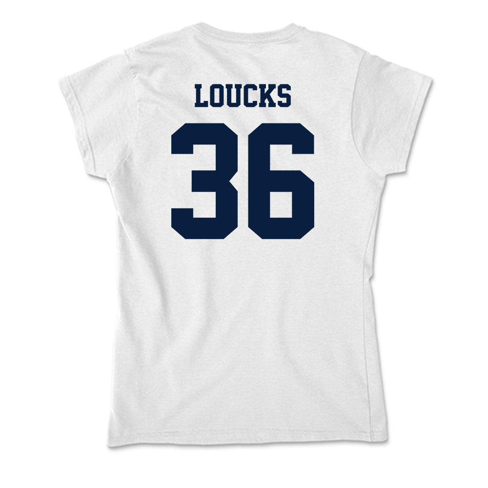 Northern Arizona - NCAA Women's Soccer : Mads Loucks - Soft Style Women’s T-Shirt-1