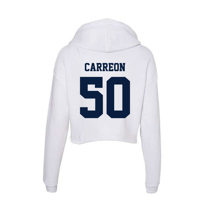 Northern Arizona - NCAA Football : Micah Carreon - Women's Crop Fleece Hoodie-1