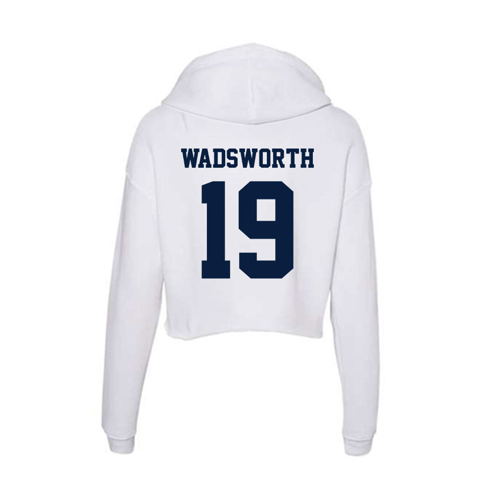 Northern Arizona - NCAA Women's Volleyball : Sophia Wadsworth - Women's Crop Fleece Hoodie-1