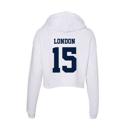 Northern Arizona - NCAA Football : PJ London - Women's Crop Fleece Hoodie-1