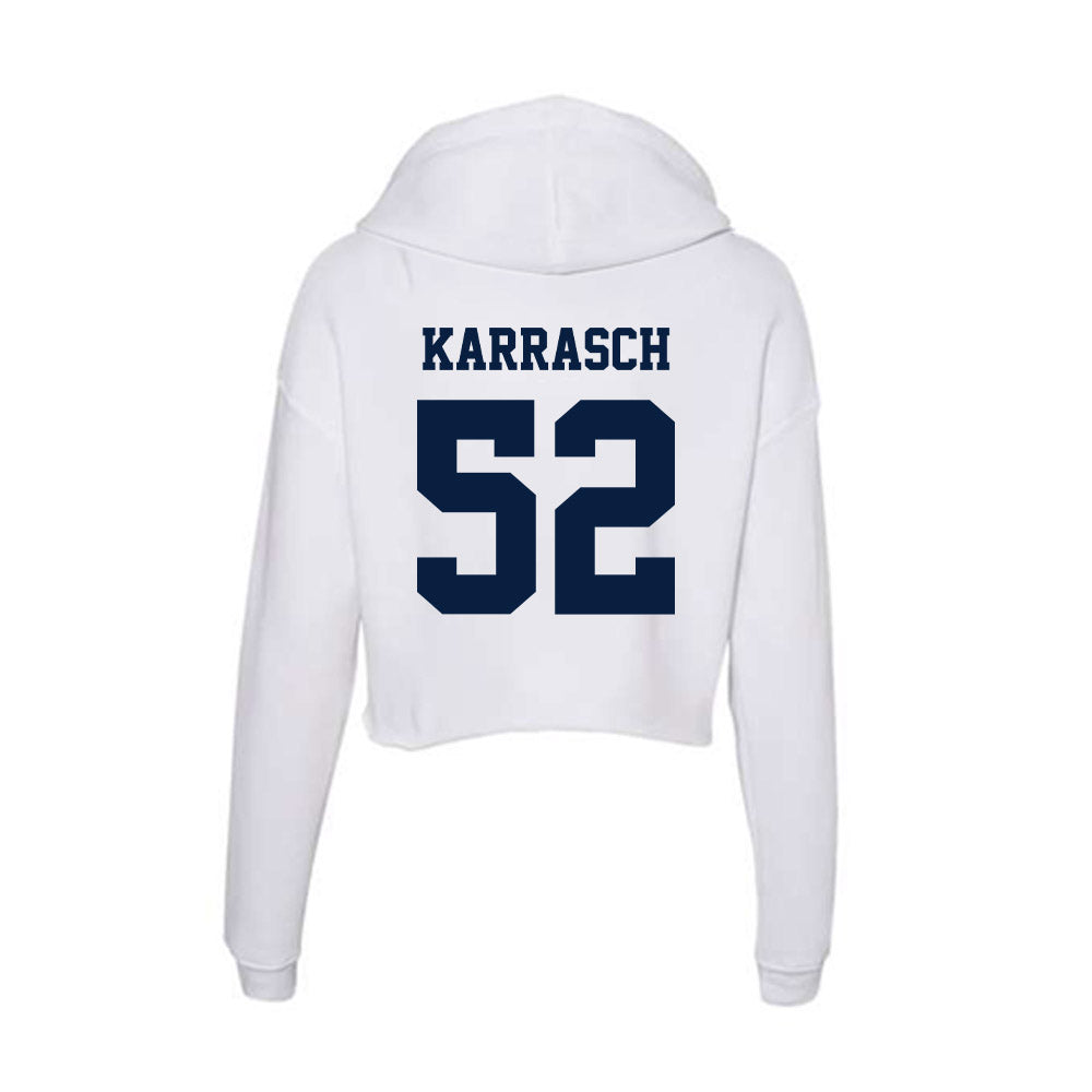 Northern Arizona - NCAA Football : Mattis Karrasch - Women's Crop Fleece Hoodie-1